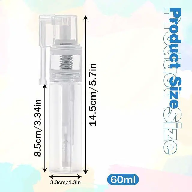 Alt view image 2 of 7 - KALIONE 60ml Powder Spray Bottle, Reusable Detachable Travel Spray Bottle, Barber Accessories for Hair Fiber Barber Shop Home Beauty Multi-Purpose