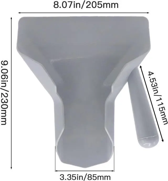 Alt view image 2 of 6 - Polycarbonate French Fry Scoop Right Handle for Ice Candy Snacks | multipurpose scooper, concession food service, popcorn chip bag fill, commercial bar kitchen, ergonomic dual grip handles