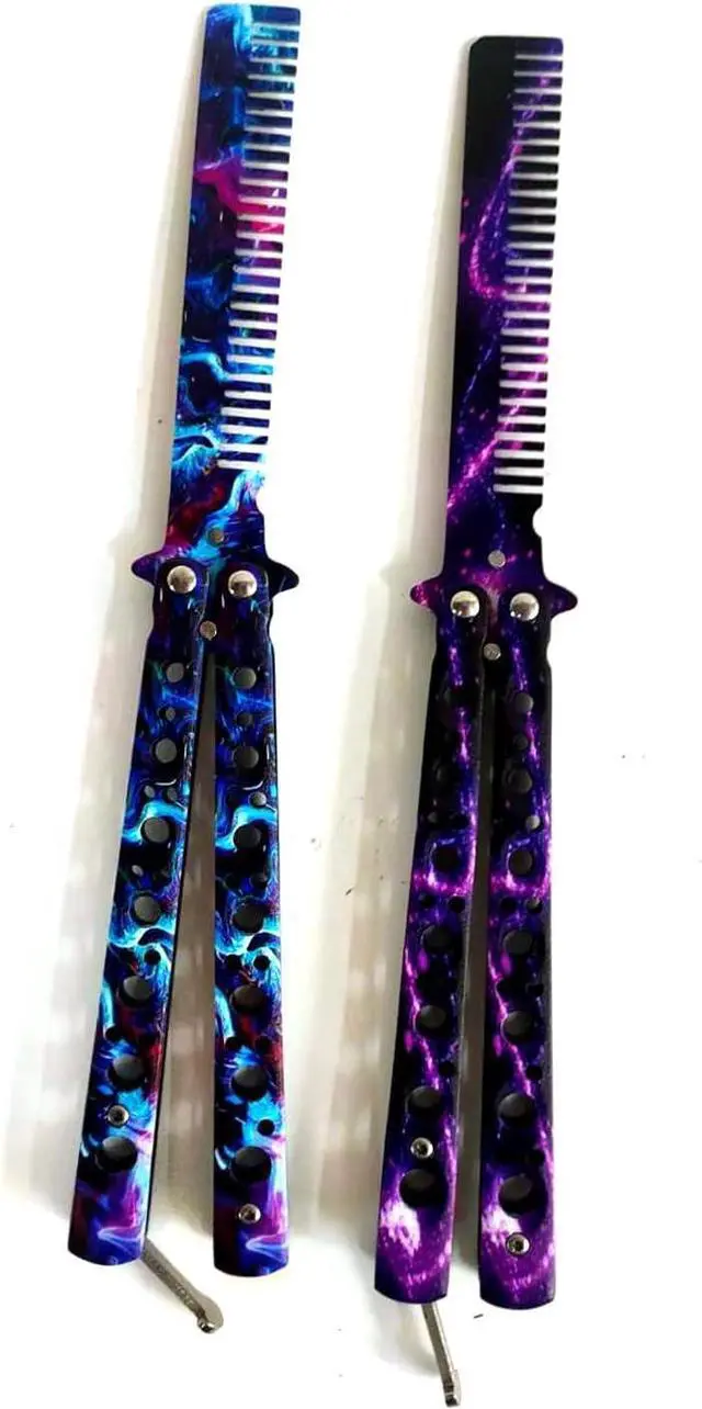 Main image of WANLIAN Beautiful Comb,Beautiful Comb Stainless Steel Folding Practice Combs Hair Styling Tools for Sport Outdoor Use (NO.15)
