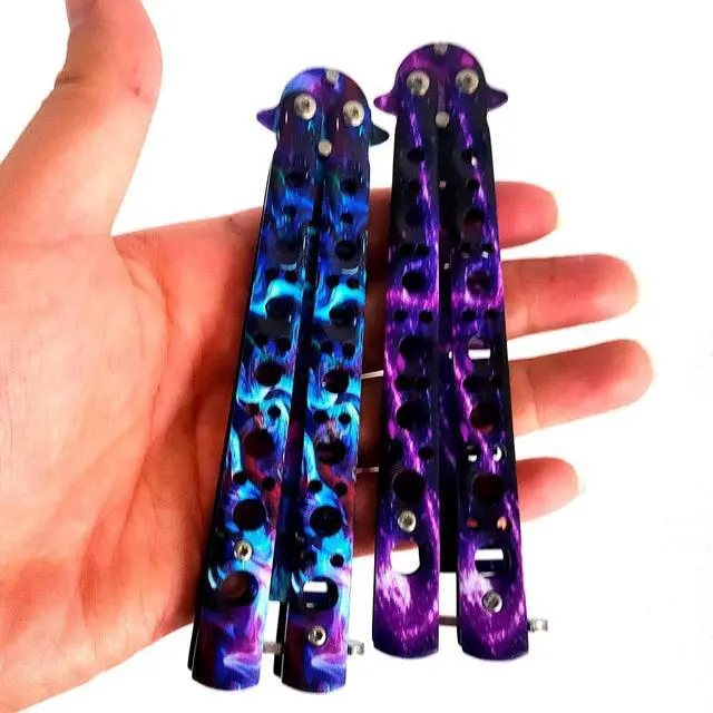 Alt view image 3 of 7 - WANLIAN Beautiful Comb,Beautiful Comb Stainless Steel Folding Practice Combs Hair Styling Tools for Sport Outdoor Use (NO.15)