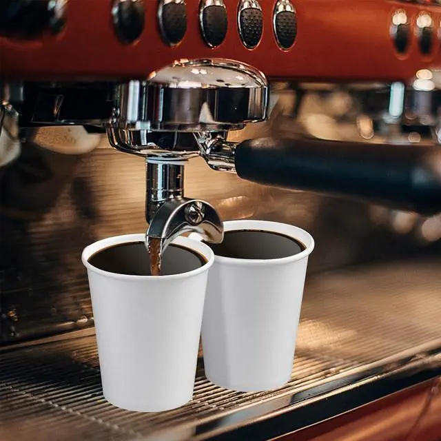Alt view image 4 of 7 - Paper Cups 8 oz 25 Pack, Disposable Paper Coffee Cups (White) | Disposable Paper Party Cups for Hot or Cold Beverage Drinking for Party, Picnic, BBQ, Travel, and Event