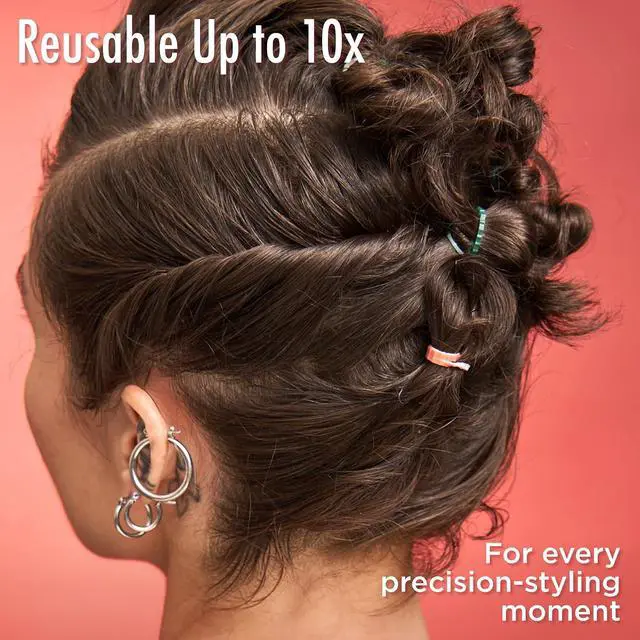 Alt view image 6 of 7 - Goody Ouchless Womens Polyband Elastic Hair Tie, 150 Count, Brown, Fine Hair Accessories, Style with Ease and Keep Your Hair Secured, Perfect for Fun and Unique Hairstyles, Pain-Free