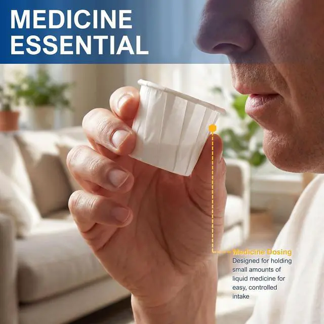 Alt view image 2 of 7 - MED PRIDE Disposable Paper Souffle Medicine Cups 0.75 oz,Pill Holder,250-Pk