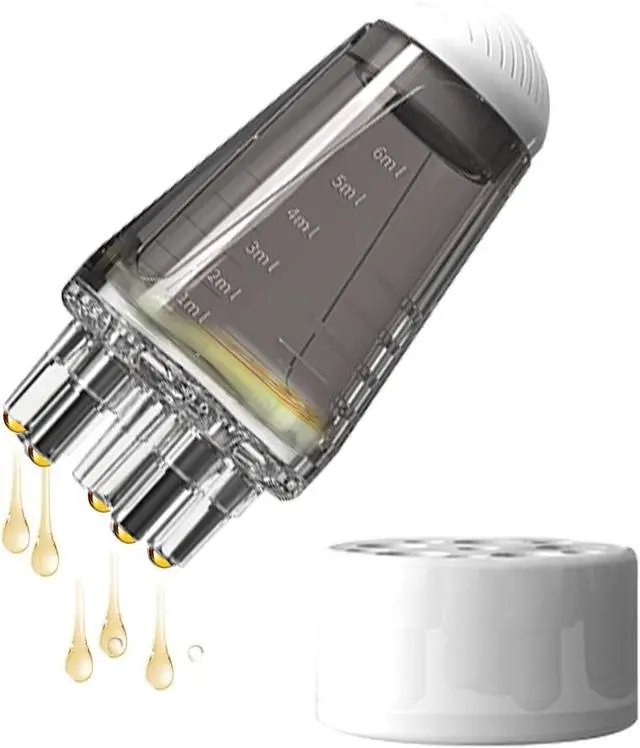 Main image of Scalp Applicator Comb for Hair Growth, 6ML Hair Oil Applicator Scalp Massager Hairs Root Comb Applicators Bottle for Essential Oil Hairs Treatment,2.17 x 0.98inch,Grey