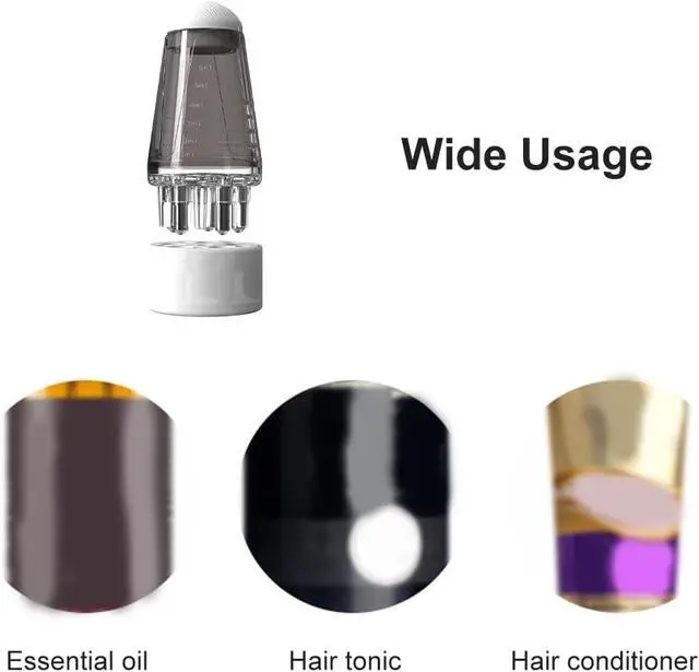 Alt view image 7 of 7 - Scalp Applicator Comb for Hair Growth, 6ML Hair Oil Applicator Scalp Massager Hairs Root Comb Applicators Bottle for Essential Oil Hairs Treatment,2.17 x 0.98inch,Grey