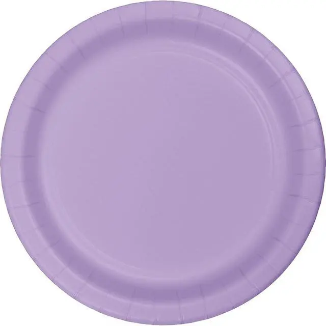 Main image of Touch of Color Party Paper Plates, Luscious Lavender, 9 in, 24 ct | Lavender Dinner Plates Made from Premium Paper, Microwavable Plates for Birthdays, Celebrations and Everyday Hosting