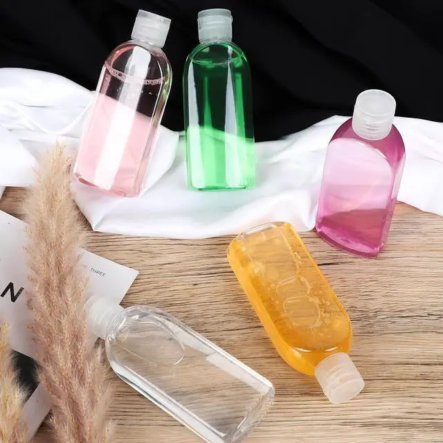 Alt view image 4 of 5 - 5 Pack 3.4 oz Clear Travel Bottles Kit for Toiletries, TSA Approved Travel Size Portable Refillable Containers Leak Proof Travel Accessories Essentials Set for Shampoo Conditioner Lotion