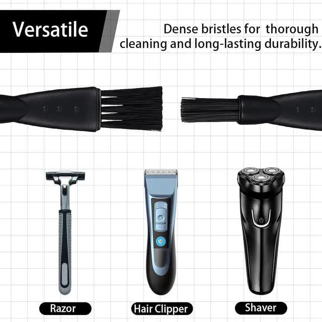 Alt view image 3 of 7 - 10 PCS Electric Shaver Cleaning Brush, Clipper Cleaner Brush Electric Razor Cleaner Brushes Black Double Sided Razor Brushes Replacement for Cleaning Razors Shaver Trimmer Hair Clipper Keyboard