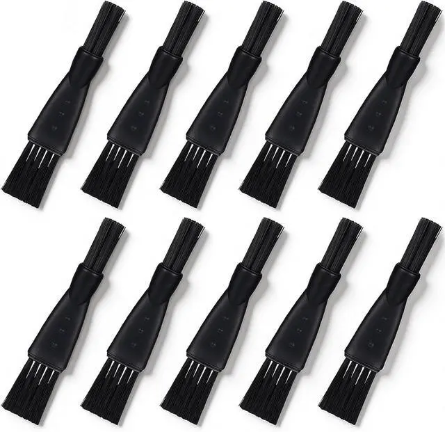 Main image of 10 PCS Electric Shaver Cleaning Brush, Clipper Cleaner Brush Electric Razor Cleaner Brushes Black Double Sided Razor Brushes Replacement for Cleaning Razors Shaver Trimmer Hair Clipper Keyboard