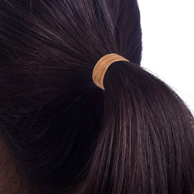 Alt view image 4 of 4 - Hicarer 1000 pcs Mini Rubber Hair Bands 1/2" Soft Elastic Bands for Woman Hair Braids Ponytails & Beards Small Dreadlocks, Wedding Hairstyle and More(1.5 cm,Brown)