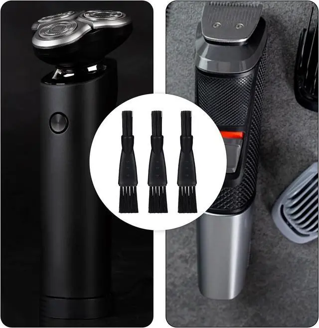 Alt view image 6 of 7 - 10 PCS Electric Shaver Cleaning Brush, Clipper Cleaner Brush Electric Razor Cleaner Brushes Black Double Sided Razor Brushes Replacement for Cleaning Razors Shaver Trimmer Hair Clipper Keyboard