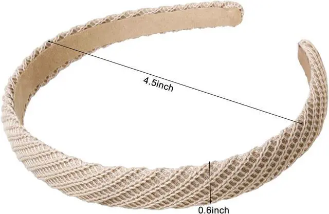 Alt view image 2 of 7 - AIBFRID Headbands for Women Thin Knitted Hairbands Fashion Non Slip Headband for Women's Hair Cute Solid Colors Hair Accessories 4 PCS