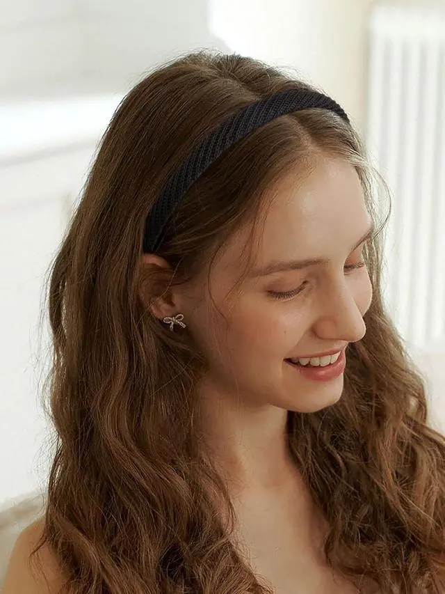 Alt view image 4 of 7 - AIBFRID Headbands for Women Thin Knitted Hairbands Fashion Non Slip Headband for Women's Hair Cute Solid Colors Hair Accessories 4 PCS