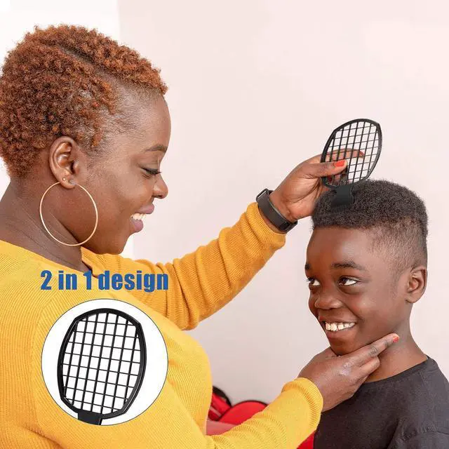 Alt view image 3 of 5 - Leinuosen Twist Comb Curl Comb, 2 Pieces Afro Curl Twist Brush Tool for Natural and Coiled Hair (Black)