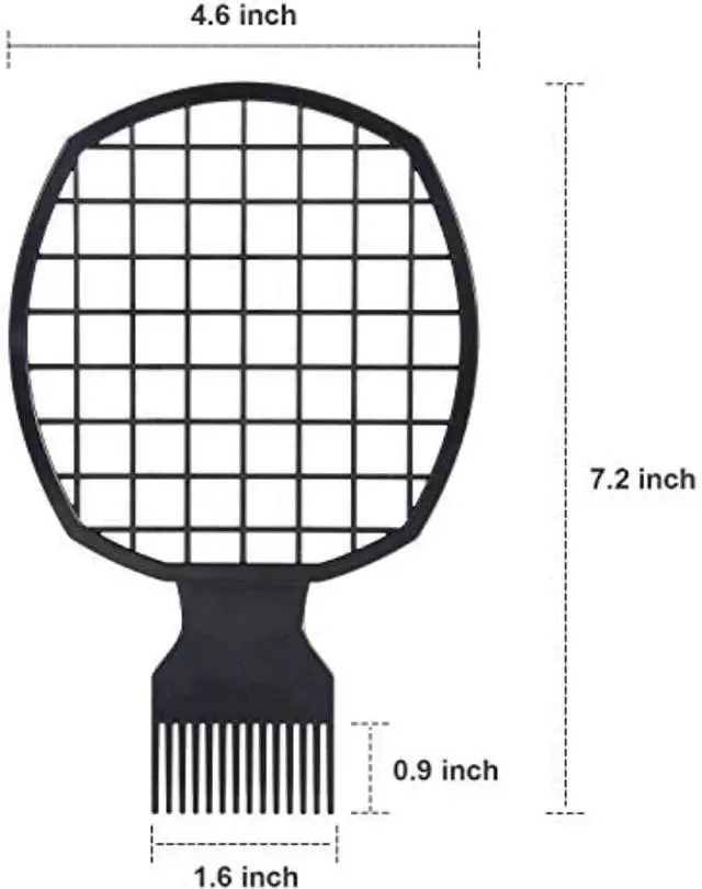 Alt view image 2 of 5 - Leinuosen Twist Comb Curl Comb, 2 Pieces Afro Curl Twist Brush Tool for Natural and Coiled Hair (Black)