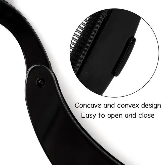 Alt view image 3 of 7 - G2PLUS Folding Eyelash Comb, Eyebrow Grooming Comb and Lash Separator 4PCS | Metal Tines with Black Handles for Mascara Clump Removal, Fine Definition, Styling, Professional Beauty Routines and Travel
