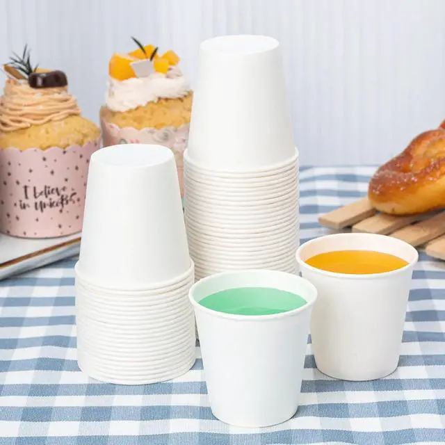 Alt view image 2 of 7 - RACETOP 3 oz Bathroom Paper Cups, 200 Pack, Disposable Mouthwash Cups | Thickened Paper, Leak-proof, BPA-free, Small Paper Coffee Cups, Ideal for Bathroom, Daily Use, Taste Cups for Market