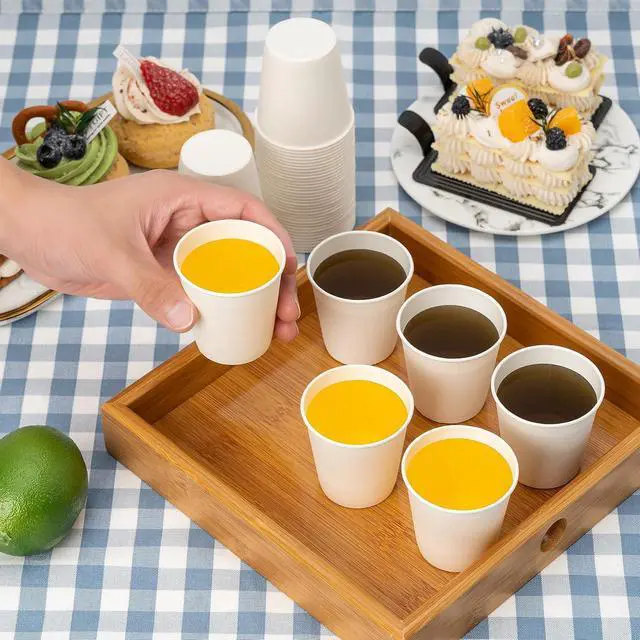 Alt view image 3 of 7 - RACETOP 3 oz Bathroom Paper Cups, 200 Pack, Disposable Mouthwash Cups | Thickened Paper, Leak-proof, BPA-free, Small Paper Coffee Cups, Ideal for Bathroom, Daily Use, Taste Cups for Market