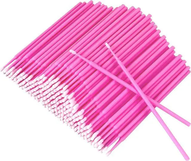 Main image of Micro Brushes, Microswabs For Eyelash Extensions & Makeup, Lint Free Lip Micro Applicator Brush, Disposable Micro Swabs, Eye Lash Mascara Wands