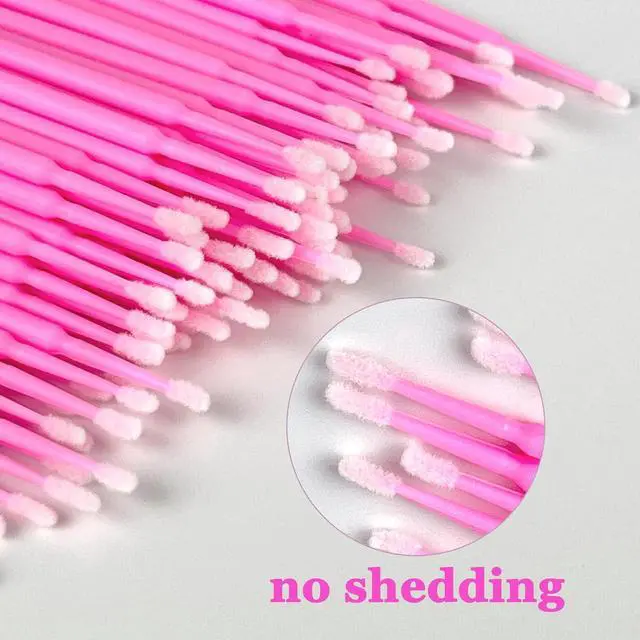 Alt view image 2 of 7 - Micro Brushes, Microswabs For Eyelash Extensions & Makeup, Lint Free Lip Micro Applicator Brush, Disposable Micro Swabs, Eye Lash Mascara Wands