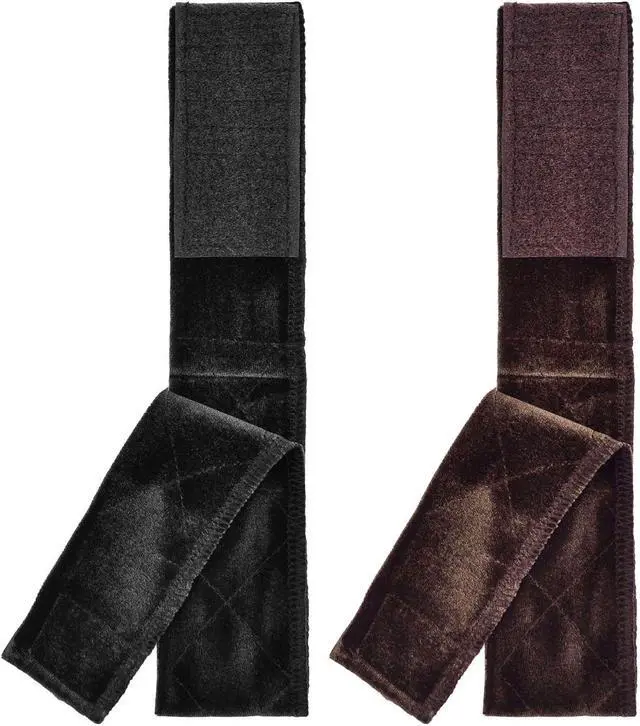 Alt view image 5 of 6 - 2 Pack Velvet Wig Band Head Hair Band Adjustable Fastern (Black and Brown) | Half Wig Headband Grip, Reinforced Headband for Women, Secure Fastener Holds Firmly in Place, Ideal for Daily Wear Styling