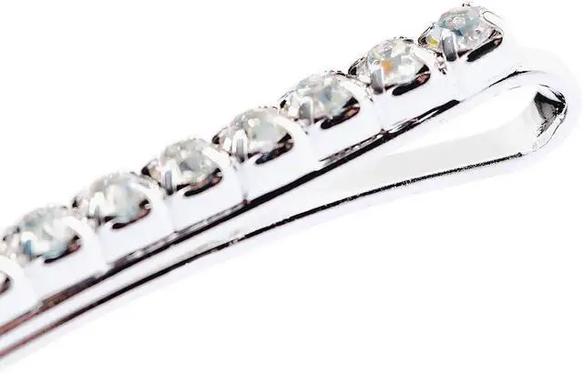 Alt view image 3 of 7 - Soochat Rhinestone Bobby Pins Diamond Bobby Pins Crystal Hair Clips Decorations for Lady Women Girls 10 Pcs