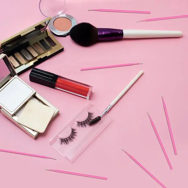 Alt view image 7 of 7 - Micro Brushes, Microswabs For Eyelash Extensions & Makeup, Lint Free Lip Micro Applicator Brush, Disposable Micro Swabs, Eye Lash Mascara Wands