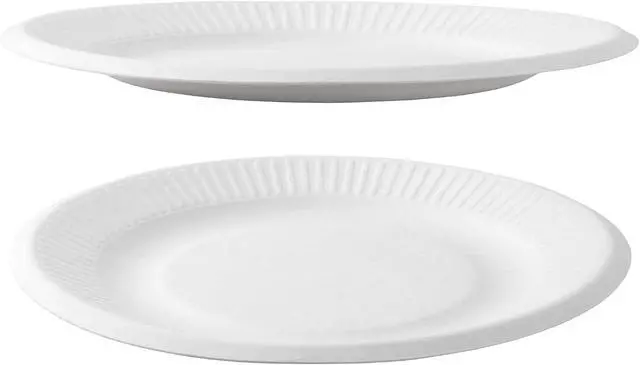 Alt view image 2 of 2 - Spa Stix 6" Disposable Paper Plate - Pack of 100ct (SS-Paper Plate 6-100),White