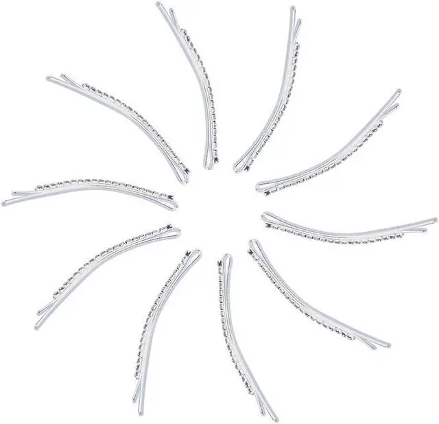 Alt view image 7 of 7 - Soochat Rhinestone Bobby Pins Diamond Bobby Pins Crystal Hair Clips Decorations for Lady Women Girls 10 Pcs