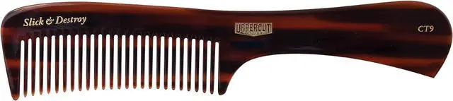 Main image of Uppercut Deluxe CT9 Styling Comb Professional Barber Comb for Medium to Long Hair, Wide Tooth Hair Comb for Men, Precision Styling Comb, Plant Cellulose Acetate, Durable Anti Static Grooming Comb