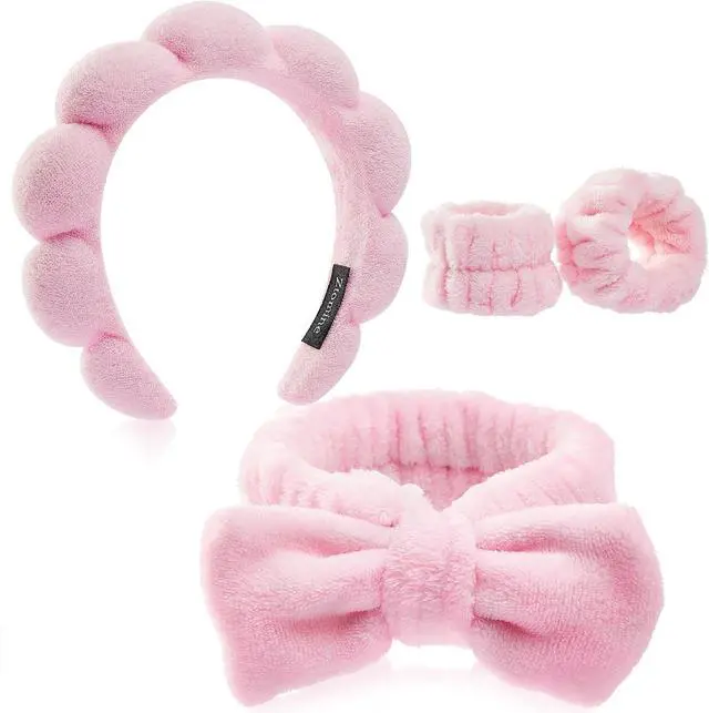 Main image of Ztomine Headbands for Women - Spa Headband and Wristband Set - Headband for Washing Face,Facial Mask,Makeup and Skin Care,Gifts for Women and Teen Girl Gifts Trendy Stuff