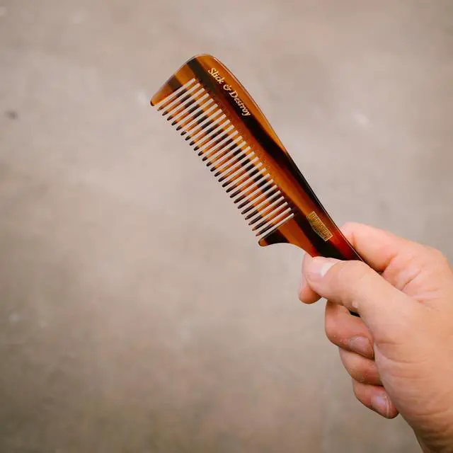 Alt view image 5 of 7 - Uppercut Deluxe CT9 Styling Comb Professional Barber Comb for Medium to Long Hair, Wide Tooth Hair Comb for Men, Precision Styling Comb, Plant Cellulose Acetate, Durable Anti Static Grooming Comb