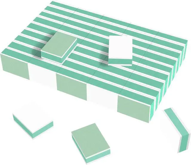 Main image of CGBE 50 Count Mini Nail Buffer and Shine Kit, 1000/4000 Grit, Green | Mini Nail Buffers, Fingernail Smoother, Nail Shine Buffer Blocks, Polishing File, For Natural Nails