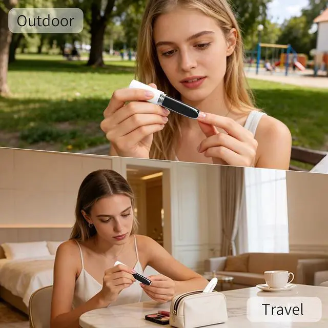 Alt view image 6 of 6 - APRELM Portable 3-in-1 Glass Nail File with Case, Reusable 3-Sided Nail Files and Buffers for Natural Nails, Coarse/Fine/Polishing Mini Nail Files for Travel Outdoor Home (White)