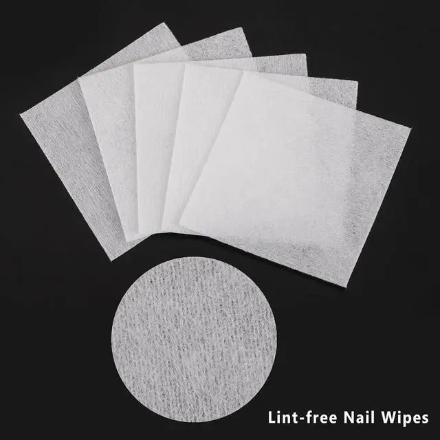 Alt view image 3 of 6 - BTYMS 650 Pcs Lint Free Nail Wipes, 2" x 2" Nail Polish Removers Cotton Pads