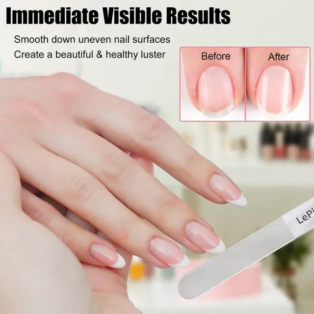 Alt view image 2 of 7 - Nano Glass Nail Shiner, Multi-Purpose Nail Buffer Kit, 2 Pack | Fine Crystal Nail Buffer for Shaping Buffing and Polishing Natural Nails, Professional Manicure Tool for Home and Salon Use