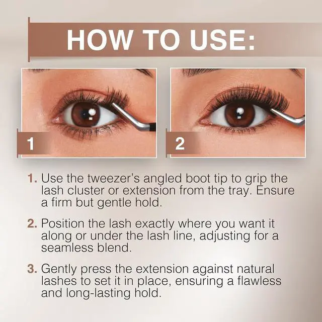 Alt view image 5 of 6 - Ardell Pre-Mapped Lash Tweezers | For Eyelash Extensions, Lash Applicator Tool
