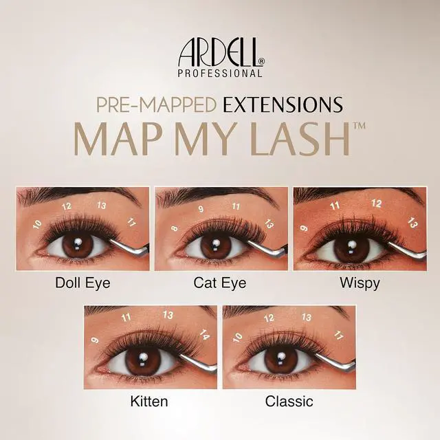 Alt view image 6 of 6 - Ardell Pre-Mapped Lash Tweezers | For Eyelash Extensions, Lash Applicator Tool