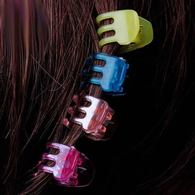 Alt view image 6 of 6 - Goody Classics Mini Claw Clips - 2 Count (Pack of 1), Assorted Colors - Great for Easily Pulling Up Your Hair - Pain-Free Hair Accessories for Women, Men, Boys and Girls