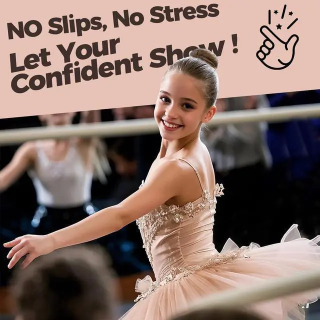 Alt view image 4 of 7 - 130pcs Hair Nets for Buns Set, 30pcs Dance HairNets(20'' & 12'') | for Ballet Girls/Women, Invisible, 100pcs Secure & Natural Bun Bobby Pins(2"), Brown Hair Bun Accessories
