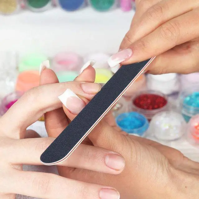 Alt view image 4 of 6 - Nail File 43ct 100/180 Grit Emery Board Filer | Great for Acrylic/Natural Fingernail