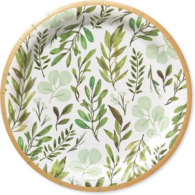 Main image of American Greetings Wedding or Bridal Shower Party Supplies, Dessert Plates (36-Count)
