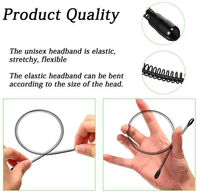 Alt view image 6 of 6 - Metal Headband for Men, Zigzag Wire with Teeth, Non-Slip Adjustable 6 Pack | Men's Zigzag Wire Headband with Non-Slip Teeth Adjustable Fit for Long Hair, Curly Hair, Workouts & Daily Wear
