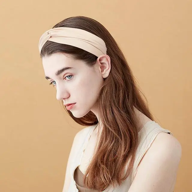 Alt view image 6 of 7 - Tyfthui 12 Pack Headbands for Women, Fashionable Sports Hairbands, Elastic Wide Headbands Non Slip Workout Yoga Sport Headbands for Women (Color A)