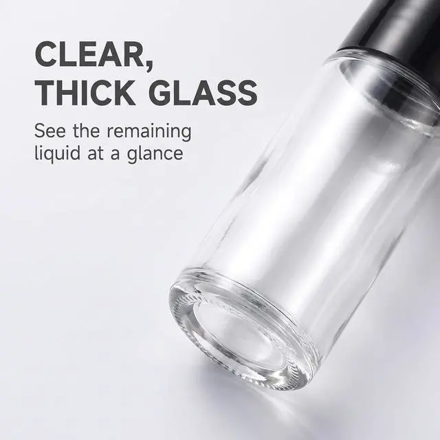Alt view image 3 of 7 - 2Pcs Black Clear Empty Glass Essential Oil Roller Bottles Vials Containers Refillable Roll-on Bottles with Refillable Containers Tools and Accessories (30ML)