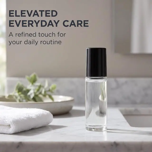 Alt view image 4 of 7 - 2Pcs Black Clear Empty Glass Essential Oil Roller Bottles Vials Containers Refillable Roll-on Bottles with Refillable Containers Tools and Accessories (30ML)