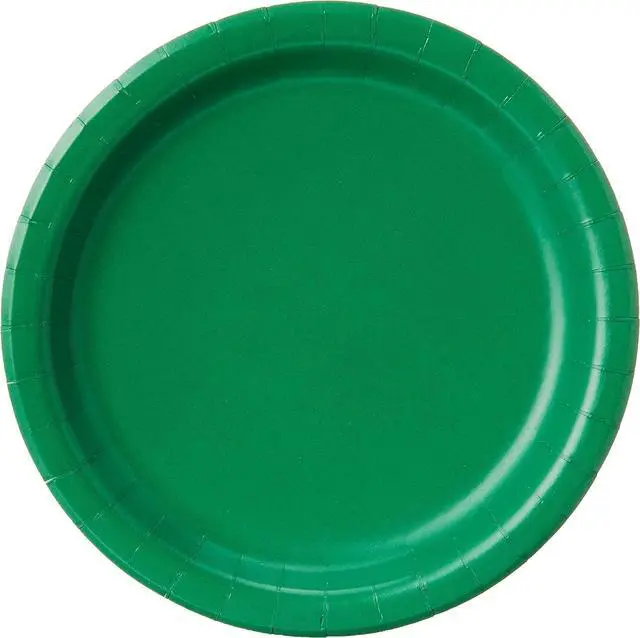 Alt view image 2 of 4 - Creative Converting Touch of Color Paper Lunch Plates, 24-Count, Emerald Green