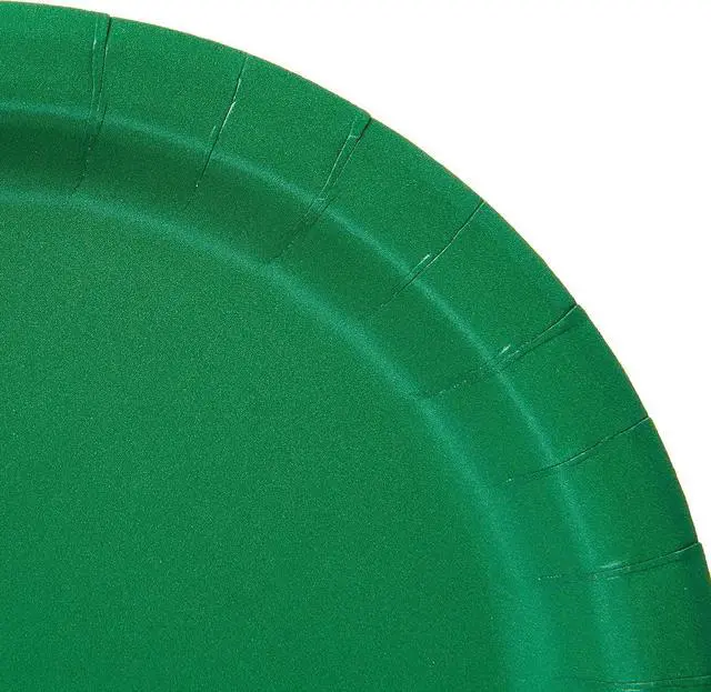 Alt view image 4 of 4 - Creative Converting Touch of Color Paper Lunch Plates, 24-Count, Emerald Green