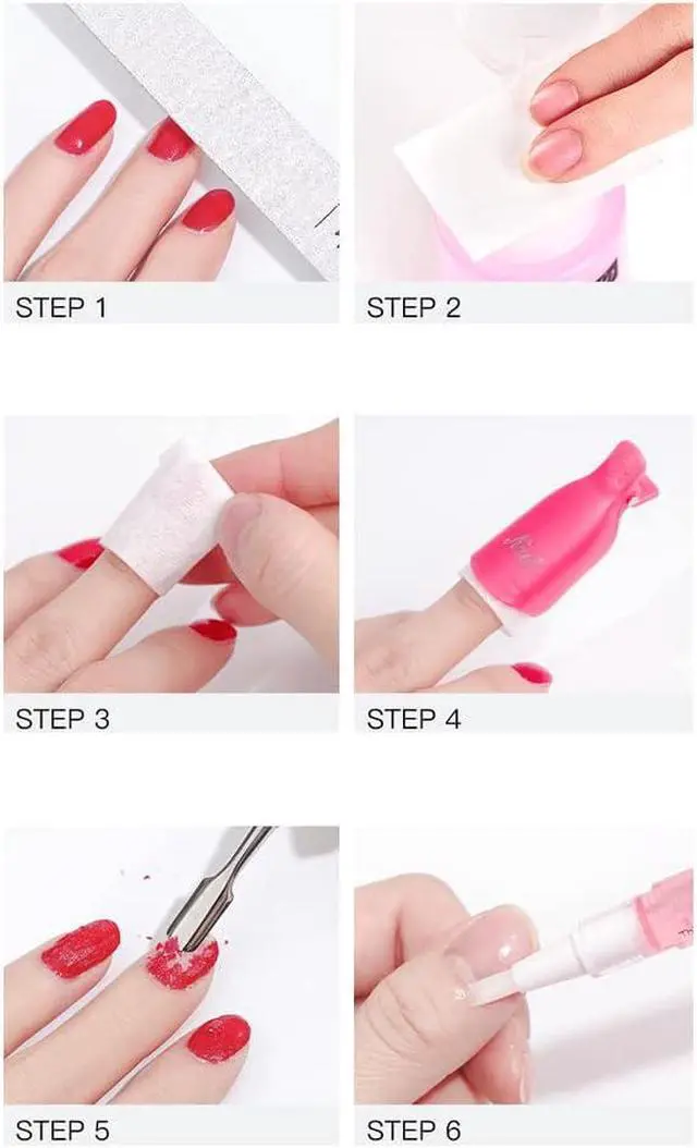 Alt view image 5 of 7 - Gel Nail Polish Remover Cotton Pads, Lint Free Nail Wipes, (540, Pink)
