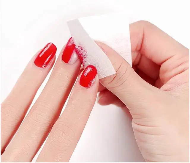Alt view image 7 of 7 - Gel Nail Polish Remover Cotton Pads, Lint Free Nail Wipes, (540, Pink)